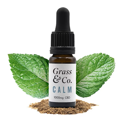 Grass & Co. CALM CBD Consumable Oil 1000mg with Ashwagandha, Chamomile & Mint 10ml