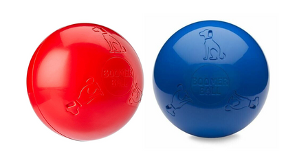 Boomer Ball 10" - Small - Blue or Red - Durable Pet Toy