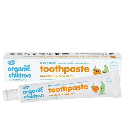 Green People Kids Toothpaste  Mandarin & Aloe Vera