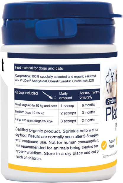 PlaqueOff Powder for Small Dogs | Combat Bad Breath, Plaque and Tartar  60g