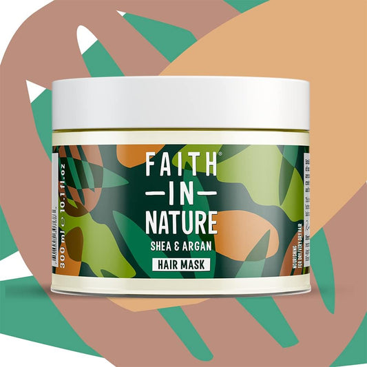 Faith In Nature Shea & Argan Hair Mask Nourishing, Vegan, 300ml