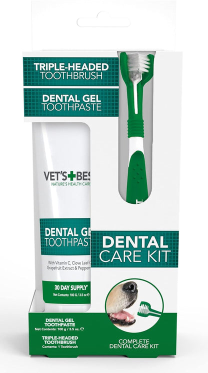 Vet’s Best Dental Care Kit - Fresh Breath & Plaque Control