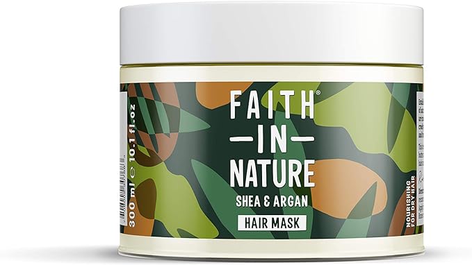 Faith In Nature Shea & Argan Hair Mask Nourishing, Vegan, 300ml