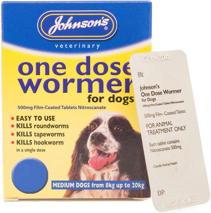 Johnsons Vet Easy One Dose Wormer, Size 2