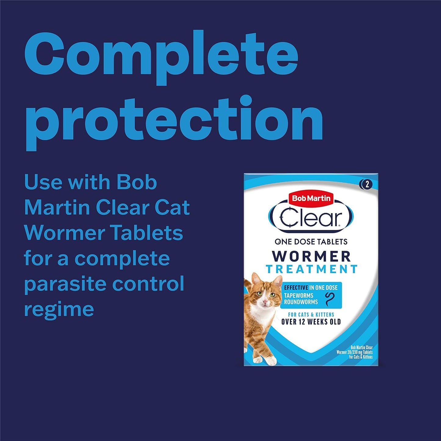 Bob Martin Clear Flea Tablets | For Cats, Small Dogs, Puppies (1kg up to 11 kg) | Kills 100% of Fleas in 24 Hours (3 Tablets)