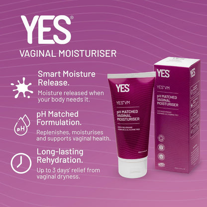 YES VM Water-Based Vaginal Moisturiser Long-Lasting Comfort & Menopause Support