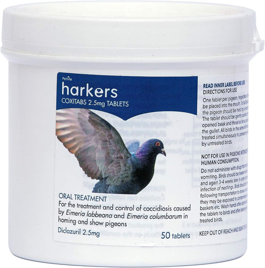 Harkers Coxitabs - Petlife Coccidiosis Treatment for Homing & Show Pigeons