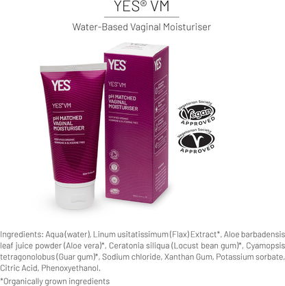 YES VM Water-Based Vaginal Moisturiser Long-Lasting Comfort & Menopause Support