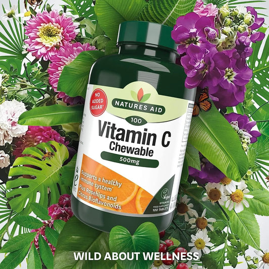 Natures Aid Vitamin C 500mg 100 Sugar-Free Chewables