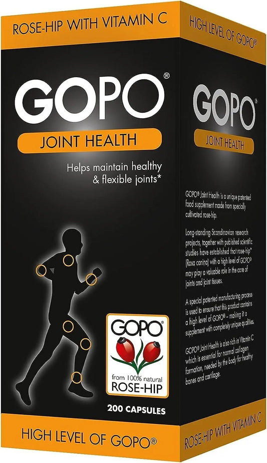 GOPO Joint Health Capsules - Rose-Hip & Vitamin C - Supports Healthy Joints