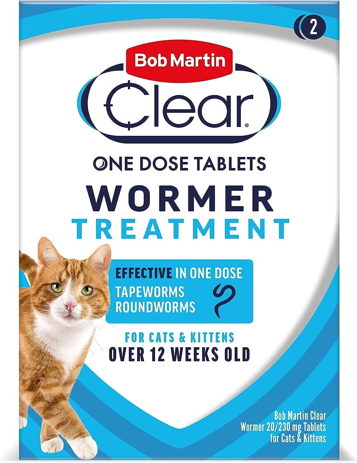 Bob Martin Clear Wormer Tablets for Cats and Kittens