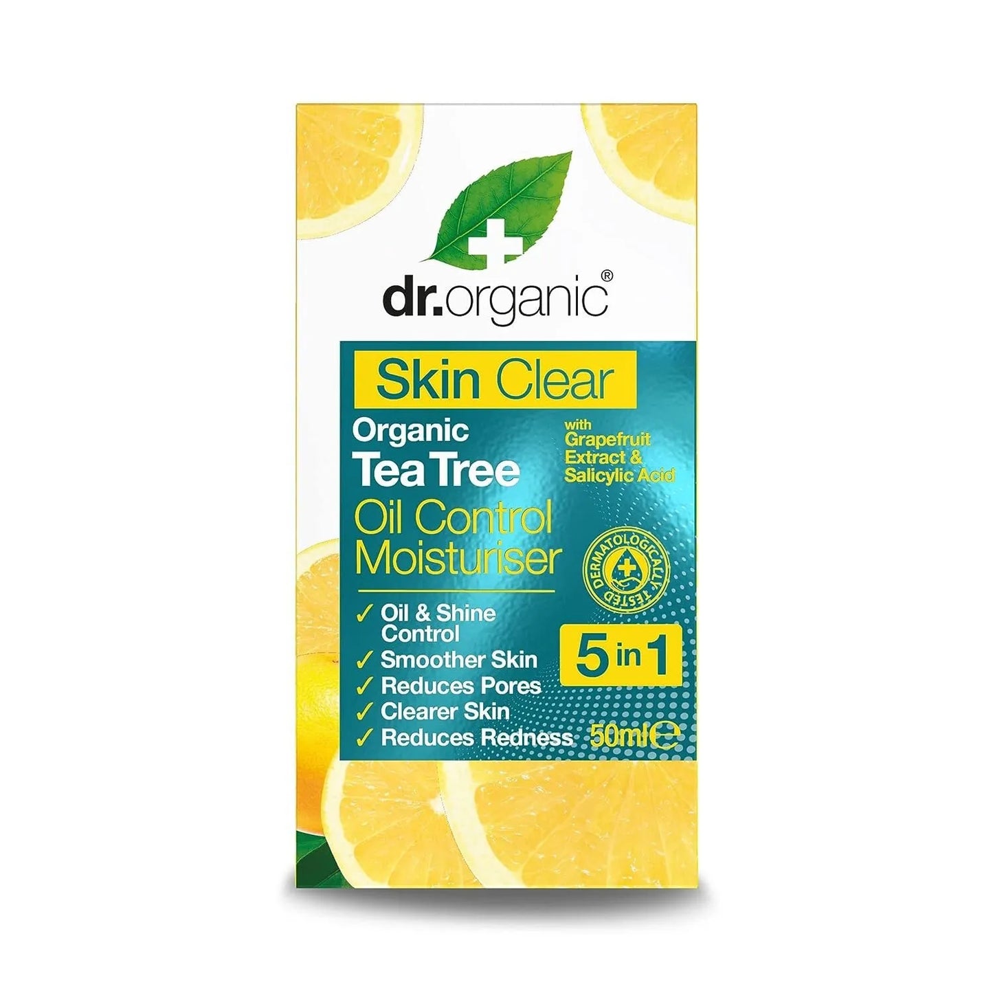 Dr Organic Skin Clear Tea Tree Oil Control Moisturiser for Clearer Skin