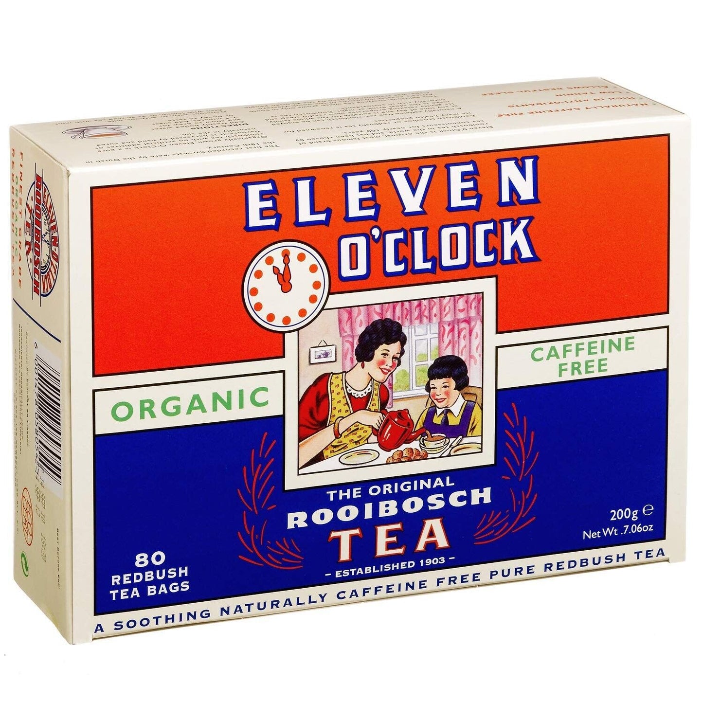 Eleven O'Clock Organic Rooibos Tea - 80 Tea Bags