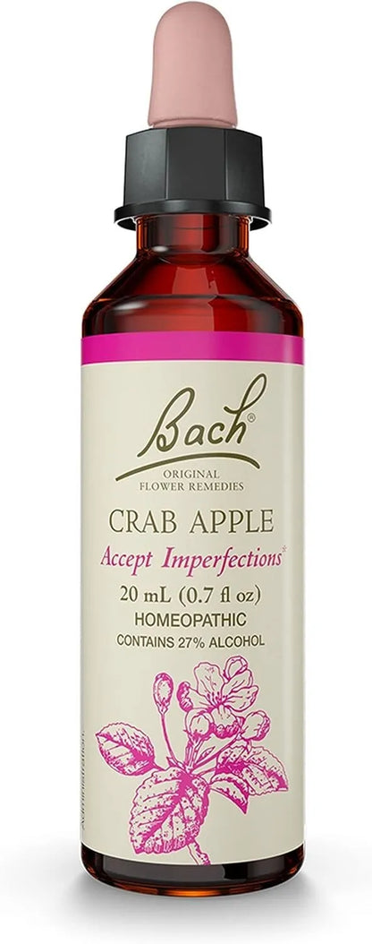 Bach Crab Apple Flower Essence Dropper  Acceptance & Stress Relief