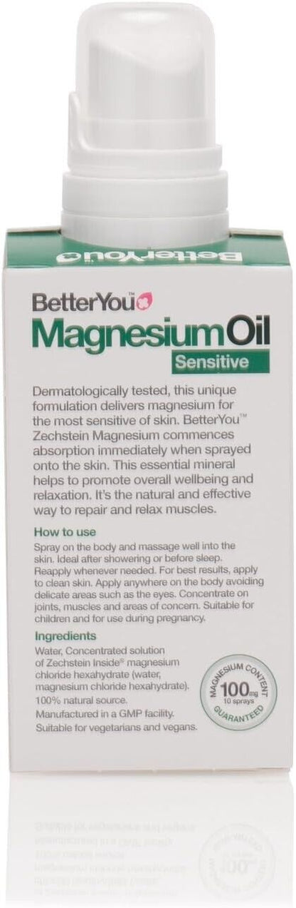 Better You Magnesium Oil Sensitive 100ml of Soothing Relief