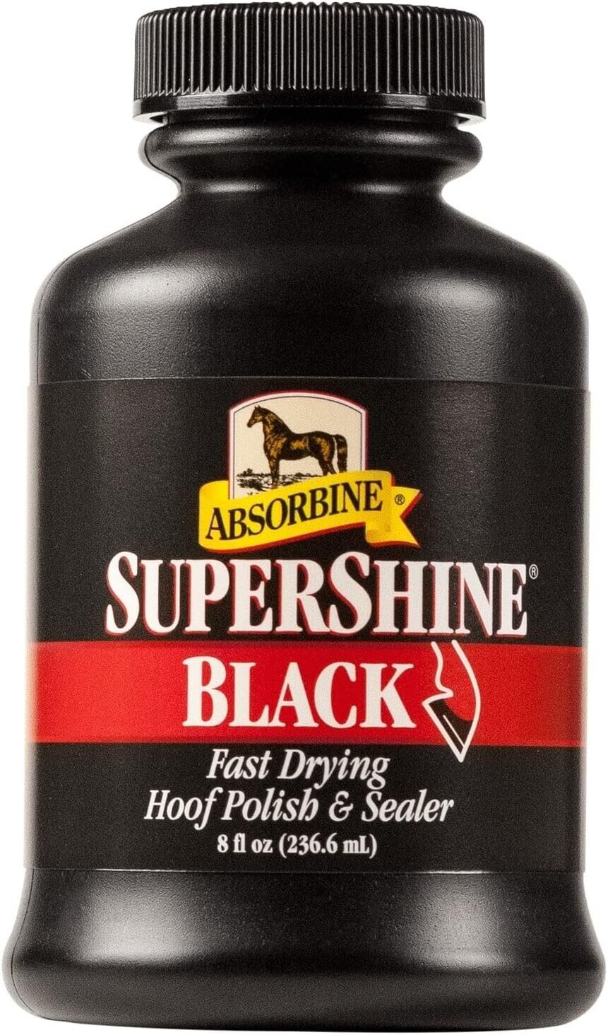 Absorbine Super Shine Hoof Polish - Black, 237ml