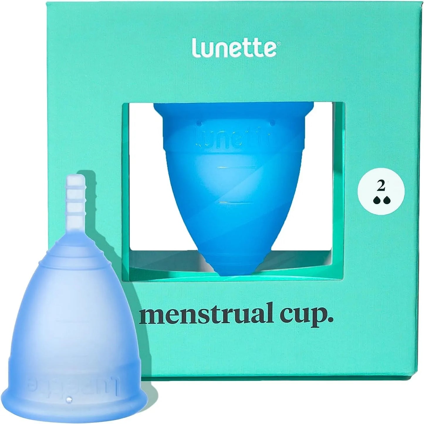 Lunette Reusable Menstrual Cup Violet, Model 2 - Ideal for Normal to Heavy Flow