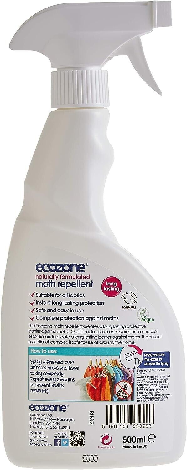 Ecozone Moth Repellent 500ml Defense Against Moths