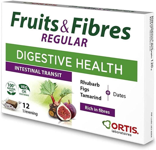 Ortis Fruits & Fibres Chewable Cubes Regular 12 Pack