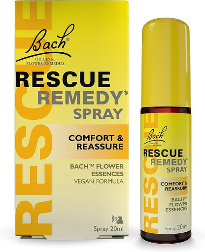 Bach Rescue Remedy Spray Traditionally Used to Relieve Stress Symptoms - 20ml