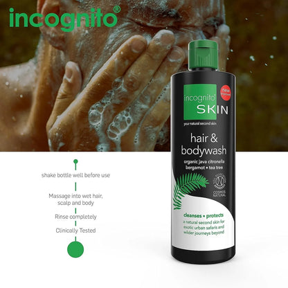 Incognito Hair & Body Wash for Refreshing Cleansing