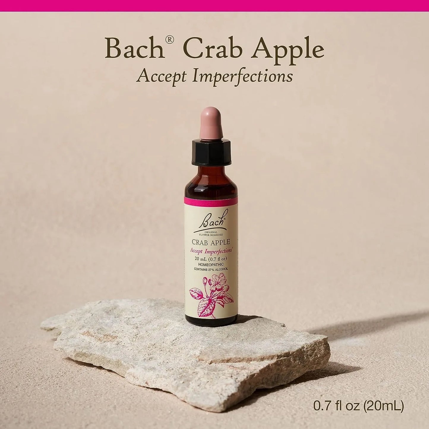 Bach Crab Apple Flower Essence Dropper  Acceptance & Stress Relief