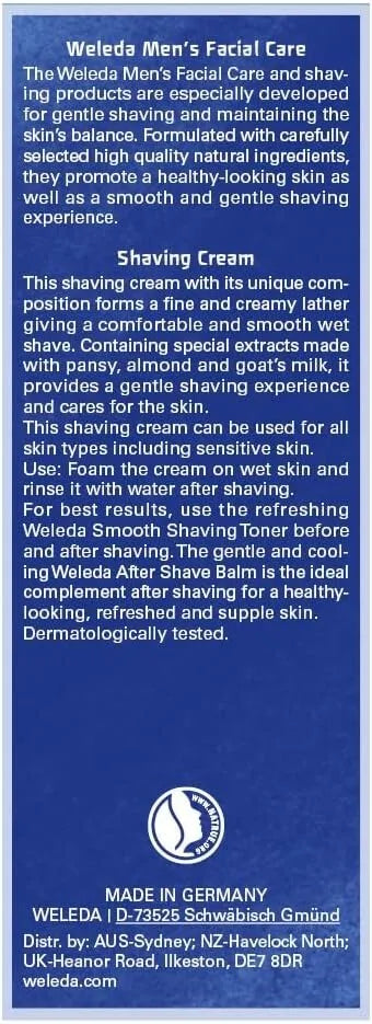 Weleda Men's Shaving Cream of Smooth Grooming