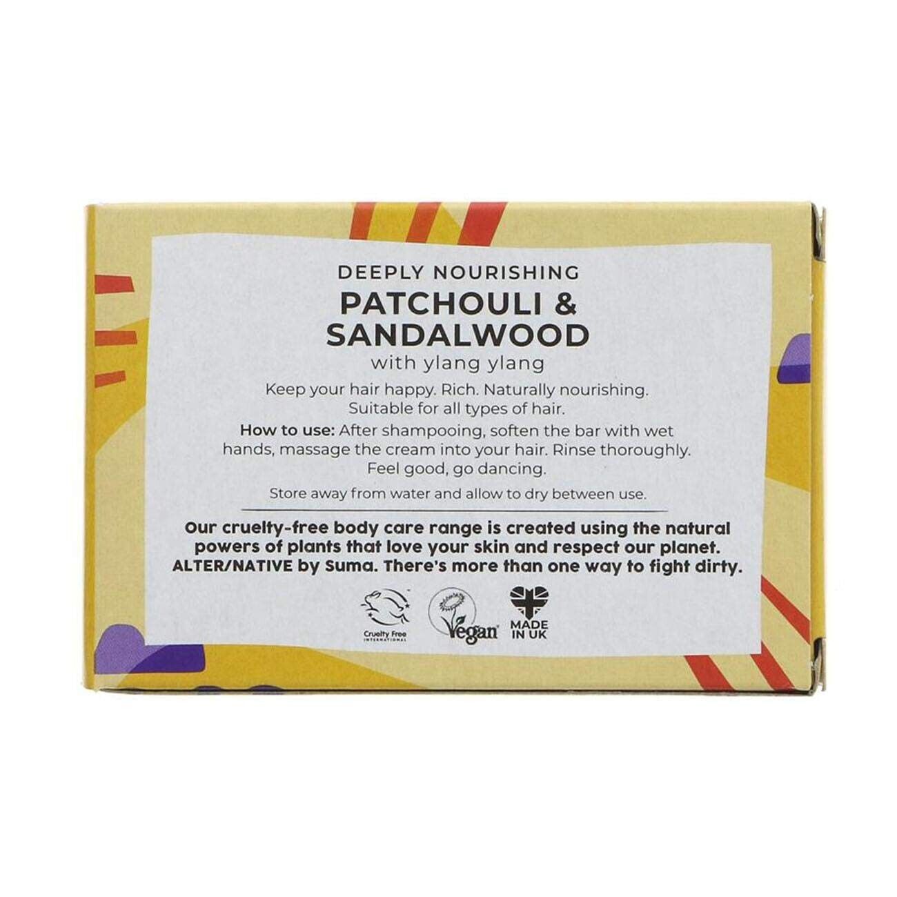 Alter Native Patchouli & Sandalwood Conditioner Bar 90g of Natural Care