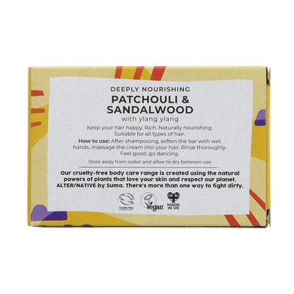 Alter Native Patchouli & Sandalwood Conditioner Bar 90g of Natural Care