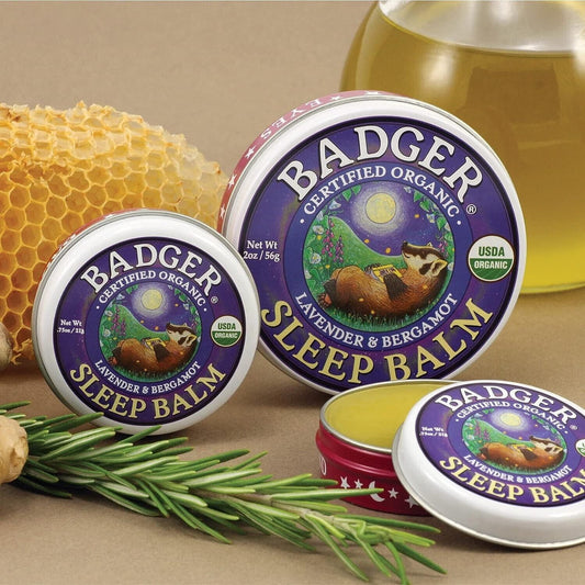 Badger Sleep Balm Lavender & Bergamot, 2 oz, for Natural, Calming Sleep