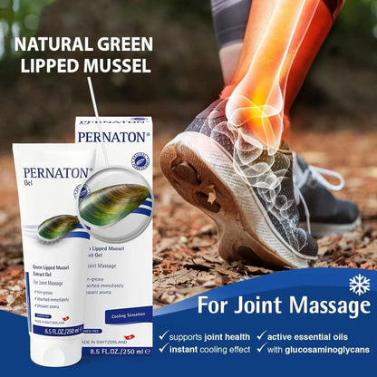 Pernaton Gel Green Lipped Mussel Gel, 250ml for Joint Massage Paraben-Free