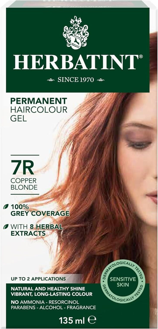 Herbatint 7R Copper Blonde Hair Colour - 150ml, Ammonia-Free