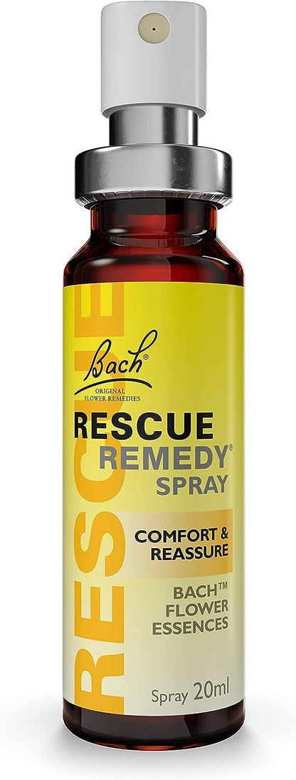 Bach Rescue Remedy Spray Traditionally Used to Relieve Stress Symptoms - 20ml