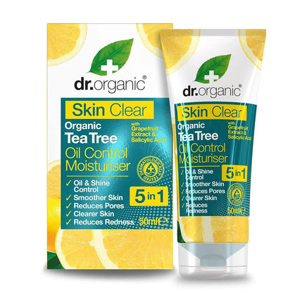 Dr Organic Skin Clear Tea Tree Oil Control Moisturiser for Clearer Skin