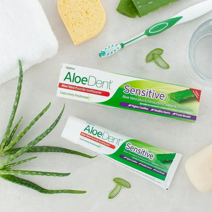 Gentle Dental Care with Aloedent Sensitive Aloe Vera Toothpaste