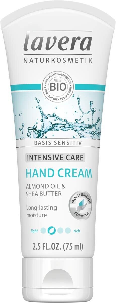 Lavera Basis Sensitive Hand Cream Organic Almond Oil & Shea Butter