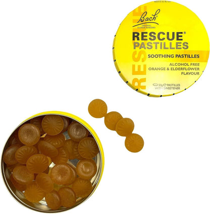 Bach Rescue Remedy Soothing Pastilles 50g for Stress Relief