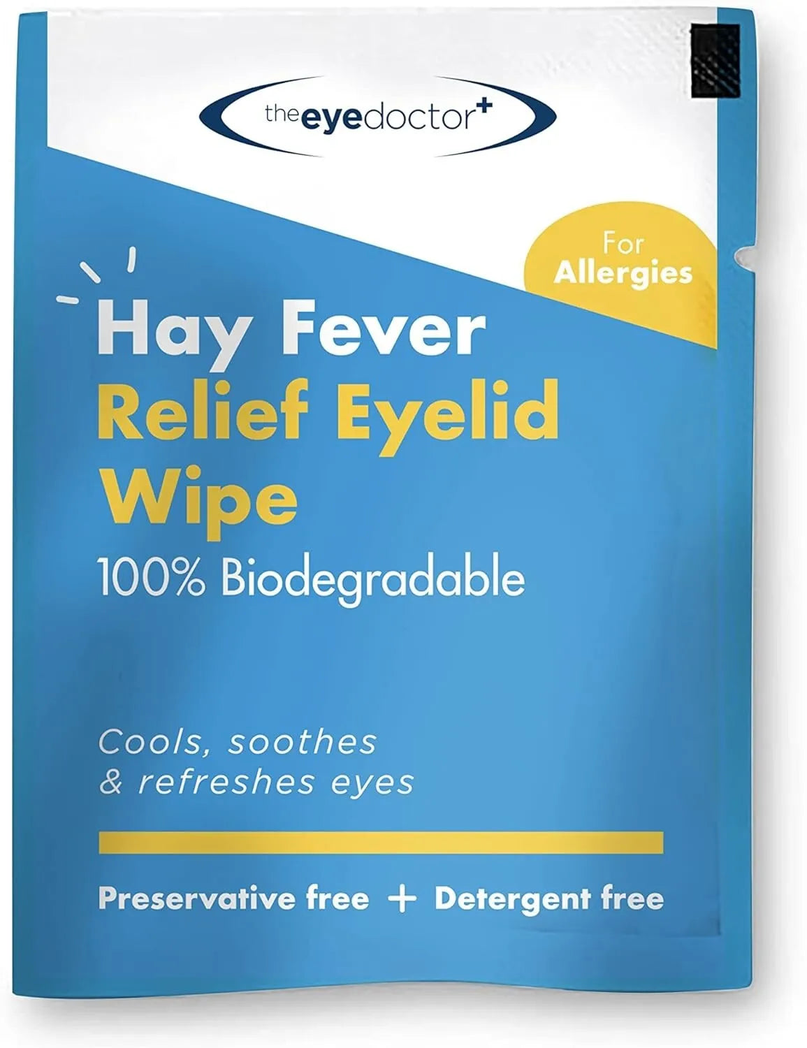 The Eye Doctor Hay Fever Relief Eyelid Wipes 20 Singles