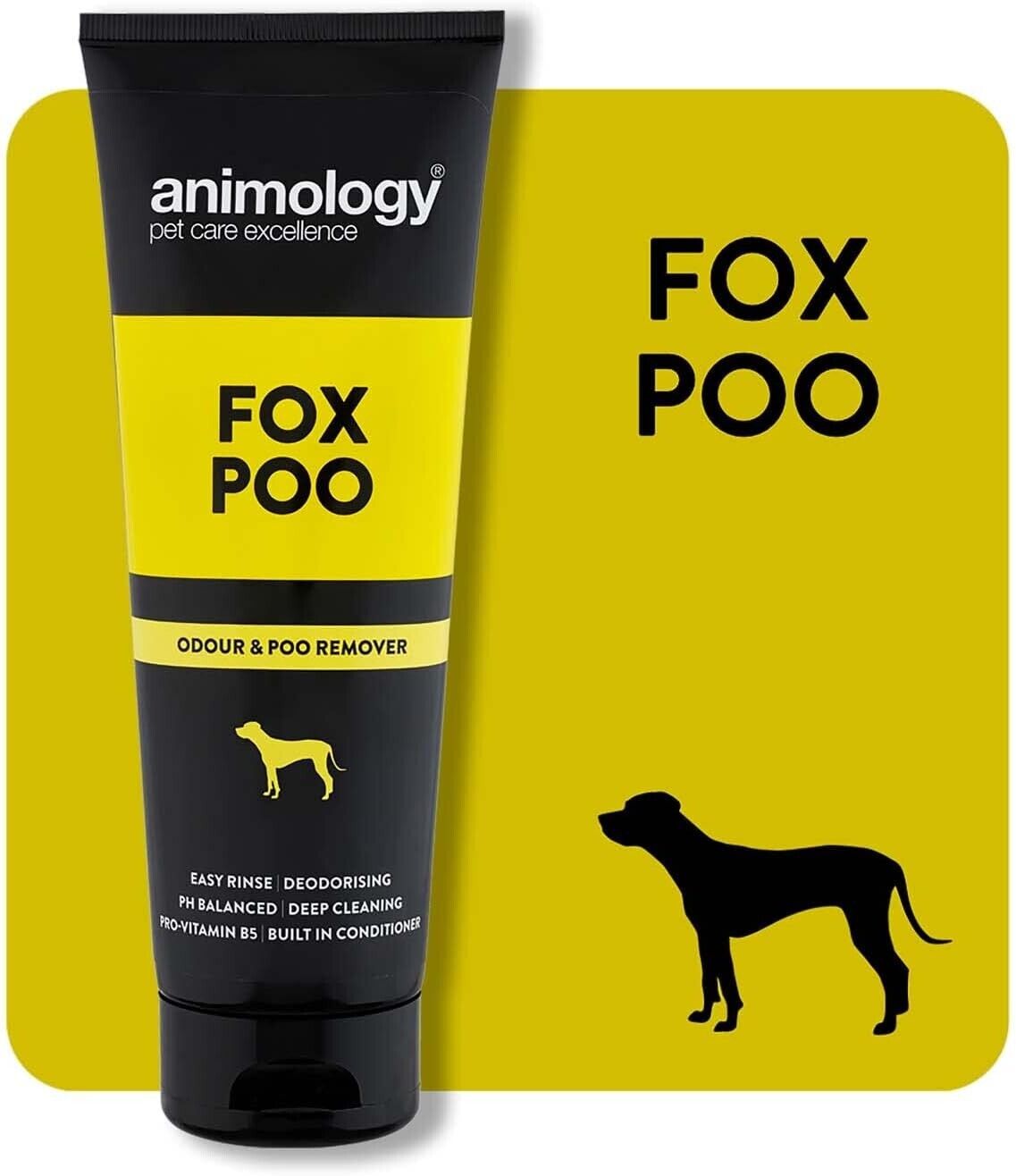 Fox Poo Dog Shampoo 250ml - Cleanse, Deodorize, Condition