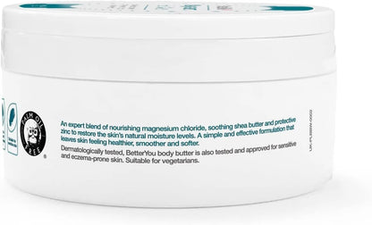 BetterYou Magnesium Skin Body Butter Pure Source  Soothing Shea & Zinc