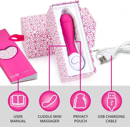 Cuddle Mini G-Spot Vibe Glee Machine Making Waves in the Library of Love for Women Pink