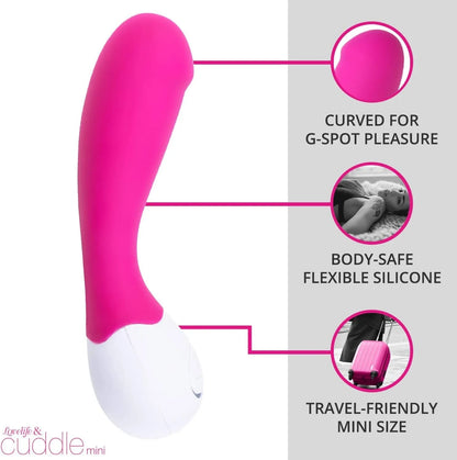 Cuddle Mini G-Spot Vibe Glee Machine Making Waves in the Library of Love for Women Pink