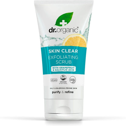 Dr Organic Skin Clear Tea Tree Exfoliating Scrub