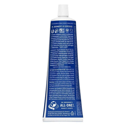 Dr. Bronner's Peppermint Toothpaste Freshen Your Smile