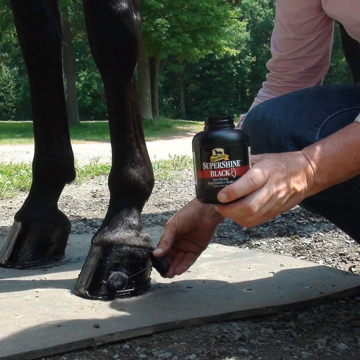 Absorbine Super Shine Hoof Polish - Black, 237ml