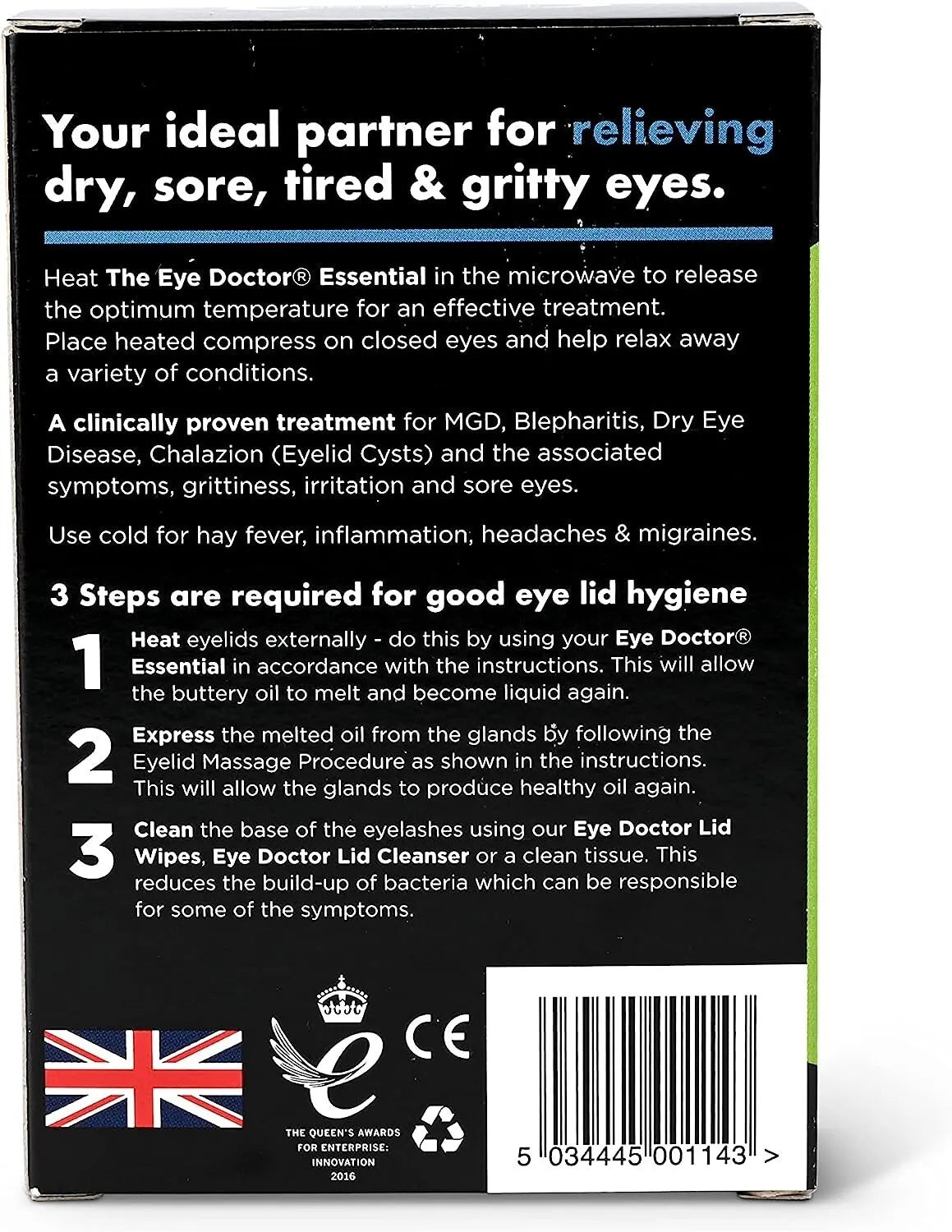 The Eye Doctor Essential Antibacterial Dry Eye Compress