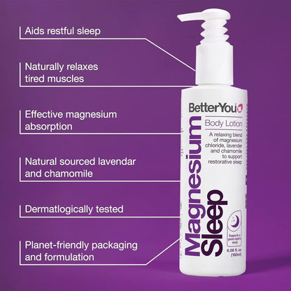 BetterYou Magnesium Lavender & Chamomile Sleep Body Lotion - 180ml