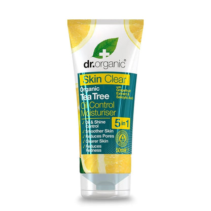 Dr Organic Skin Clear Tea Tree Oil Control Moisturiser for Clearer Skin