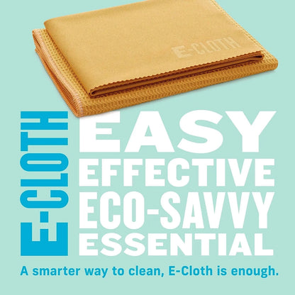 E-Cloth Glass Window Pack 2 Microfibre Cloths for Chemical-Free Cleaning