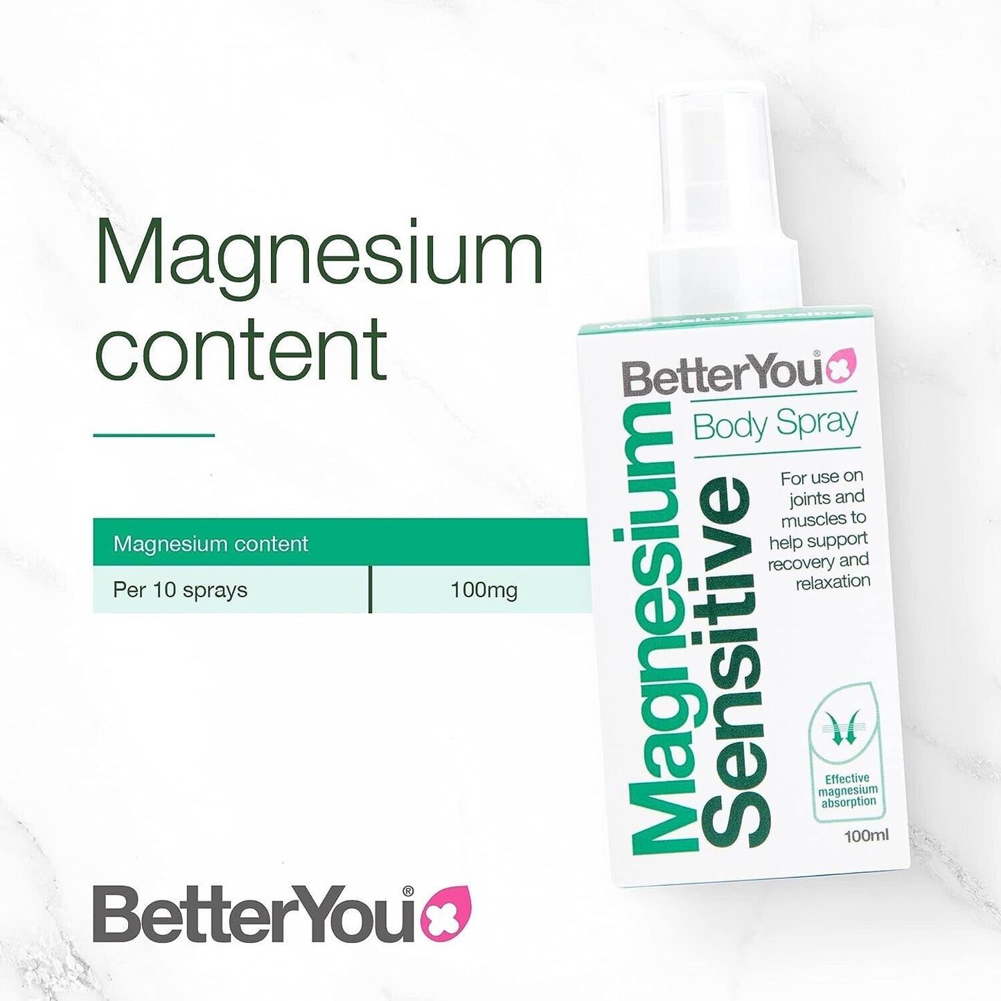 Better You Magnesium Oil Sensitive 100ml of Soothing Relief